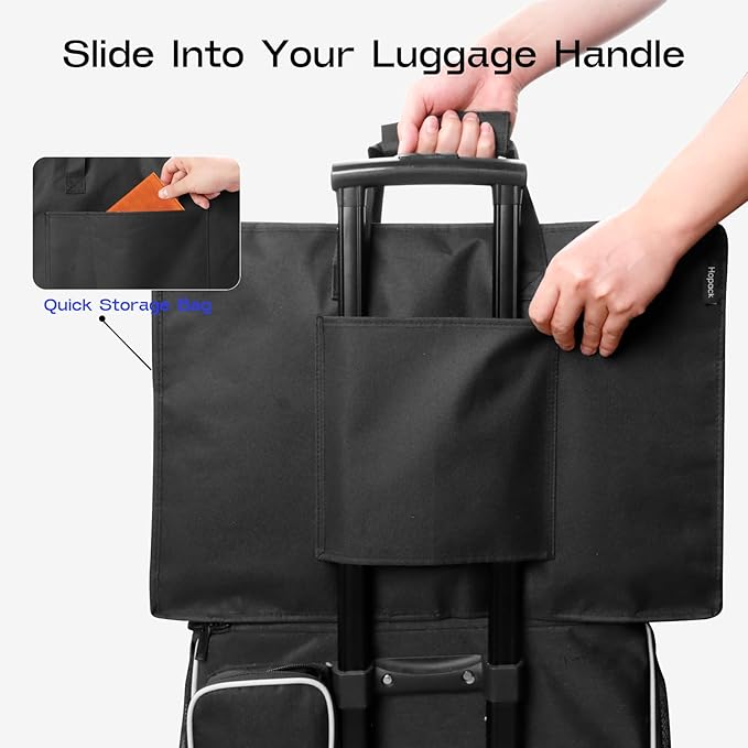 Shoe Bag for Travel with Handle, Travel Shoe Organizer Portable Luggage Shoe Storage Bag, Shoe Bags for Packing in Suitcase (Black) - Image 5