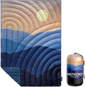 Puffy Camping Blanket,Large Camp Blanket Outdoor Camping Quilt Waterproof | Lightweight Printed Warm Packable Down Alternative Blanket for Camping,Traveling, Stadium, Hiking, Picnics by hotkoko