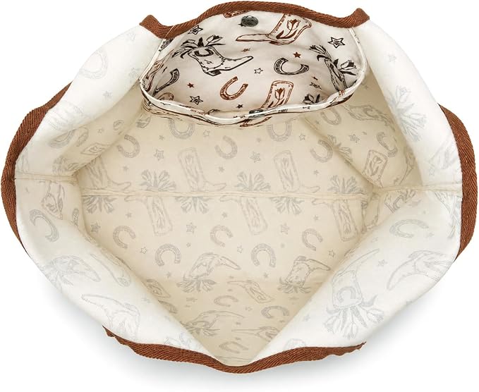 Montana West Foldable Canvas Tote Bag for Women Large Shoulder Bag with Built-In Zip Pouch - Image 3