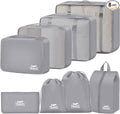 8 Set Packing Cubes for Travel Luggage Organizer Bags for Family, Mesh Packing Cubes for Suitcases, Travel Essentials Bags Set for Women & Men by YEEYAA