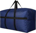 YiKitHom Extra Large Storage Duffle Bag with Zippers and Handles, Big Foldable Duffle Bag for Travel Blue 80L by YiKitHom