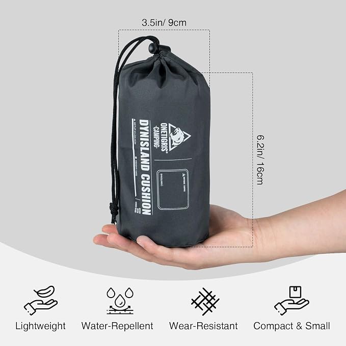 ONETIGRIS Inflatable Seat Cushion, Lightweight Waterproof Seat Pad | Lightweight waterproof inflatable cushion for camping, stadiums, travel, office chairs, car seats and outdoor events - Image 6
