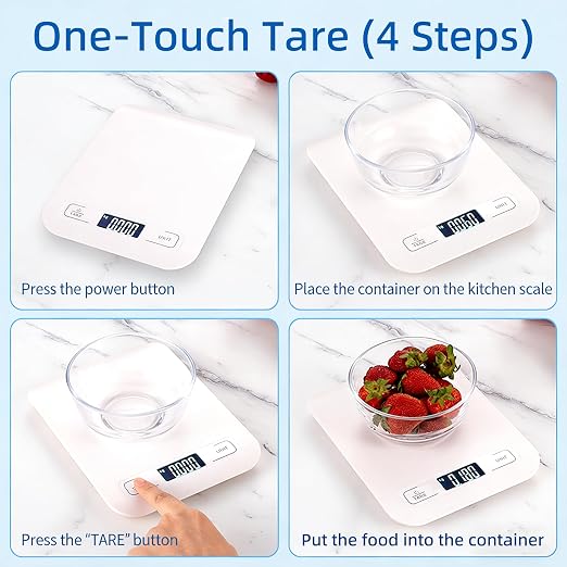 Digital Shipping Scale,Stainless Steel Panel, Accurate Portable Postal Scale for Packages, Small Business,Kitchen, Food, Handmade, Liquids, and Boutique (Red Battery(5kg/1g)) - Image 4