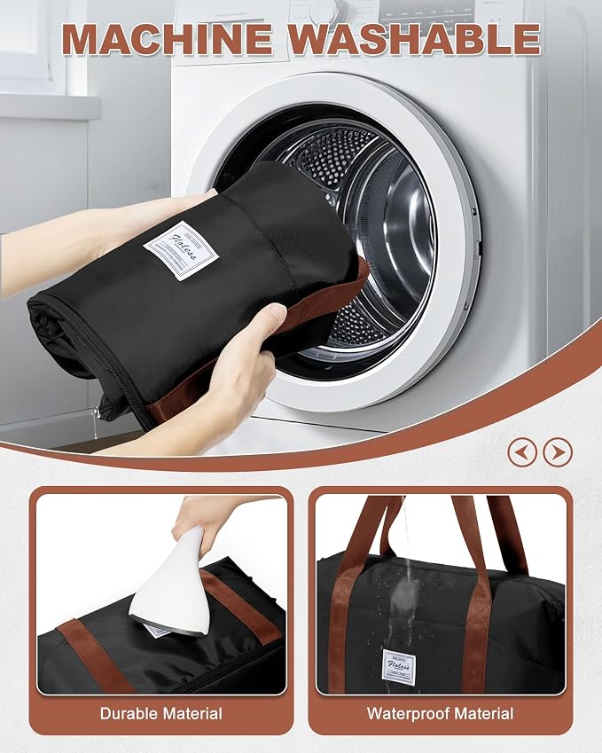 Travel Duffel Bag, Sports Tote Gym Bag, Shoulder Weekender Overnight Bag for Women - Image 4