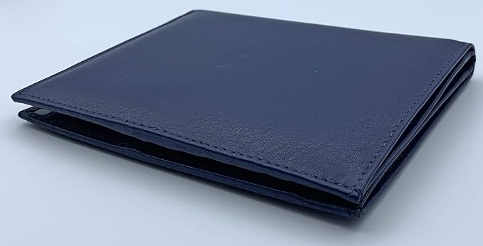 Blue RFID Genuine Leather Passport Wallet - Image 8