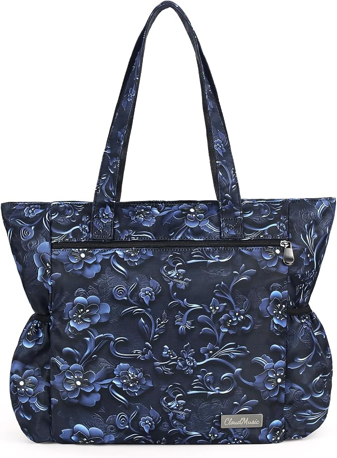 CLOUDMUSIC Shoulder Tote Bag For Nurses Teachers Work Gym Travel Beach Women With Large Capacity Waterproof by CLOUDMUSIC