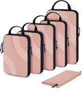 BAGSMART Compression Packing Cubes for Travel | Lightweight suitcase organizers bag set, space-saving double zipper expansion for carry-on luggage & travel organization by BAGSMART