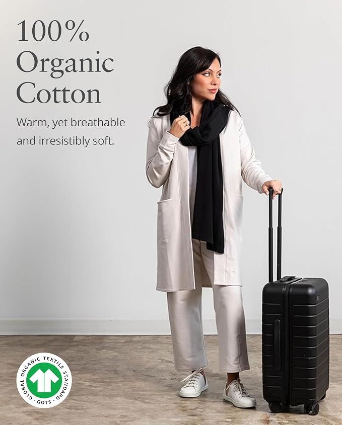Dreamsoft Travel Scarf, Wrap and Shawl for Women, Organic Cotton - Image 4