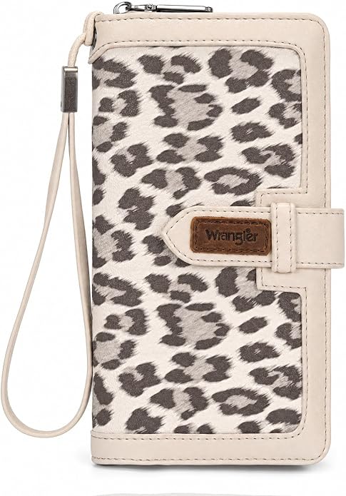 X Wrangler Women's Wallets Bifold Wristlet Wallets for Women Large Capacity Credit Card Wallet with ID Window by THEOFFICIALMONTANAWEST