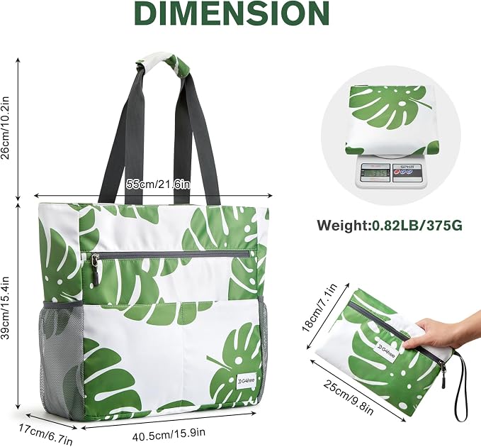 G4Free Beach Bag, Waterproof Sandproof Beach Tote Bag, Large Capacity Foldable for Women - Image 6