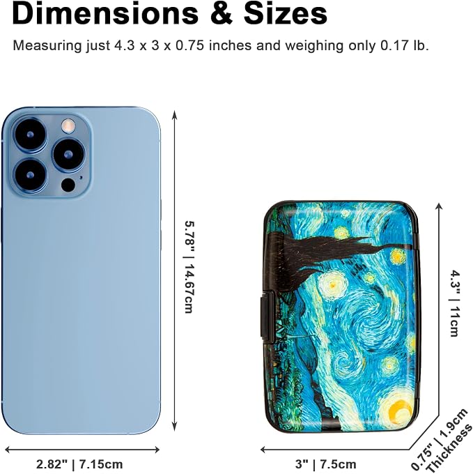 Credit Card Holder Small RFID Blocking Wallet Business Metal Slim Mini Aluminum Hard Case for Women Men - Image 5