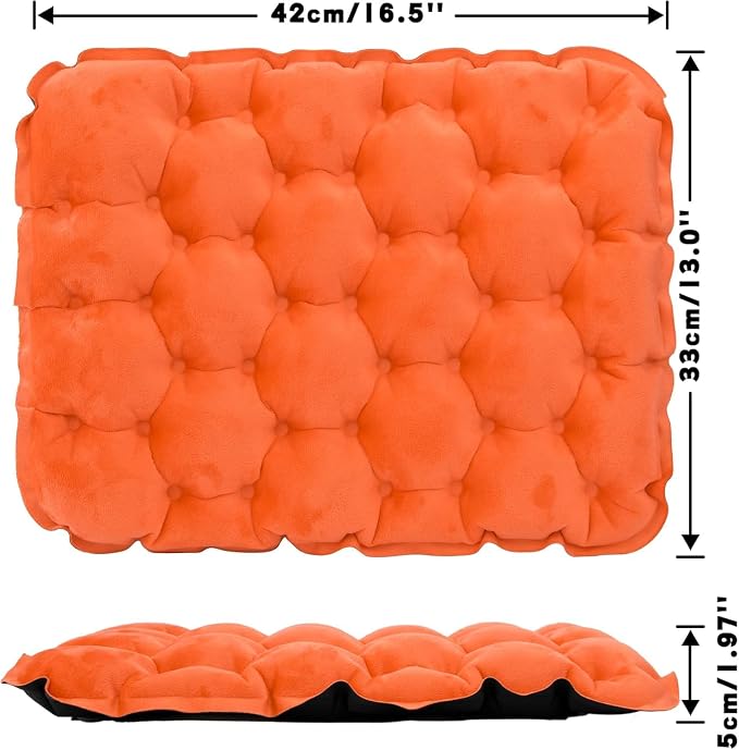 Inflatable Seat Cushion Lightweight Airplane Seat Cushion | Stadium Seat Travel Cushion for Climbing Hiking Office Airplane - Image 2