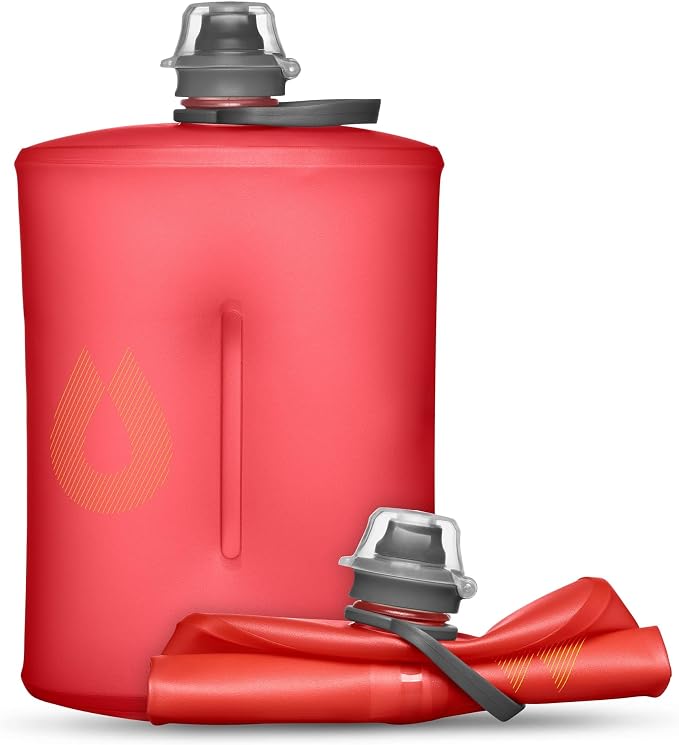 HydraPak Stow Collapsible Water Bottle – 350ml, 500ml, 1L – Ultralight, Leak-Proof, BPA-Free, Filter Compatible Travel & Hiking Flask by Hydrapak