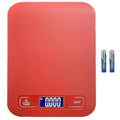 Digital Shipping Scale,Stainless Steel Panel, Accurate Portable Postal Scale for Packages, Small Business,Kitchen, Food, Handmade, Liquids, and Boutique (Red Battery(5kg/1g)) by Selegere