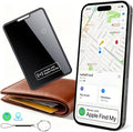 0.09in Slim Wallet Tracker Card for Apple iOS Find My App (1 Pack) | Air Tracking Smart Card for Wallet, Wireless Charging, IP68 Waterproof, Key Finder & Item Locator for Keys, Bags, Passport by HENDARI