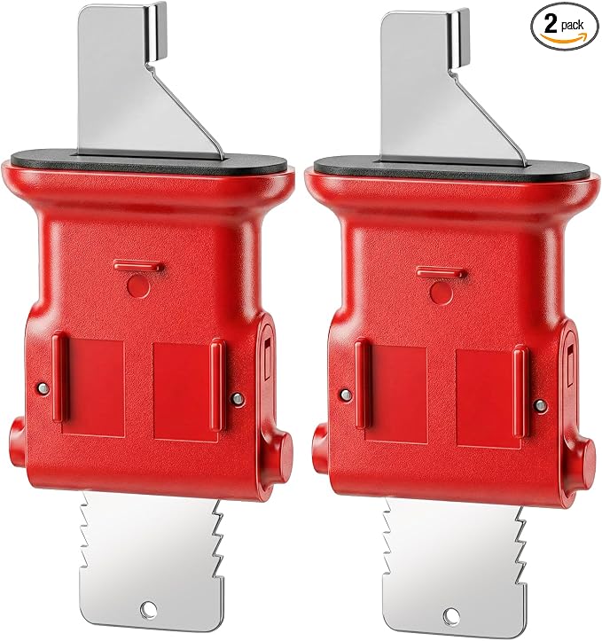 Double Gear Portable Door Lock for Travel, Hotels, & Apartments, Strong & User-Friendly, Extra Security for People Living Alone - 2 Pack by Parawo