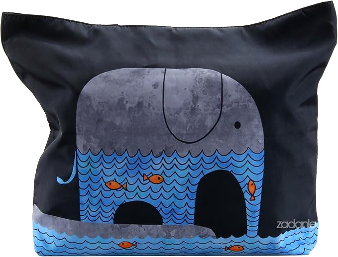 Beach Tote Bags Travel Totes Bag Shopping Zippered Tote for Women Foldable Waterproof Overnight Handbag - Image 4