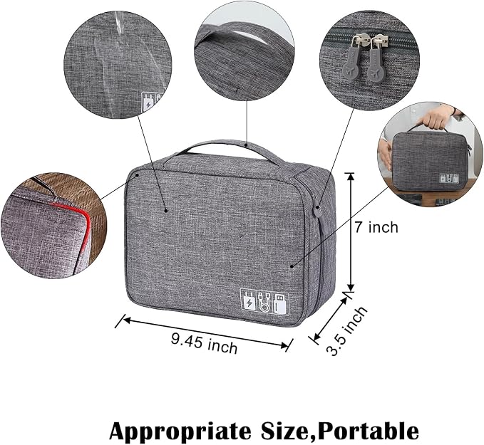 Organizer Case Small Electronic Devices USB Charger Accessories Mouse Phone Cable SD Power Bank Earphone - Image 2
