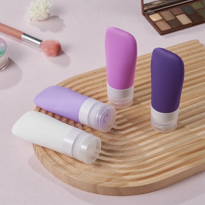 INSFIT Travel Bottles for Toiletries, TSA Approved 3oz Travel Size Containers, BPA Free Leak Proof Squeezable Silicone Tubes for Shampoo Conditioner Lotion Body Wash with Labels - Image 5