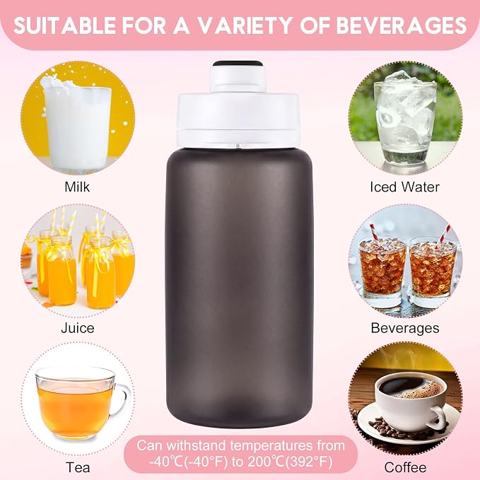 LemonRoad 2 Pcs 19 oz Silicone Collapsible Water Bottle, Pink Gray | Portable Foldable Water Bottle, Leakproof, Carabiner, Reusable, Lightweight, for Travel Sport Hiking Camping Cycling Office - Image 6