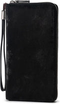 Bveyzi Women RFID Blocking Wallet Leather Zip Around Phone Clutch Large Capacity Ladies Travel Purse Wristlet by Bveyzi