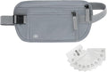 Money Belt for Travel, RFID Blocking, Hidden Money Belt, Passport Holder for Travel (Grey) by Unknown