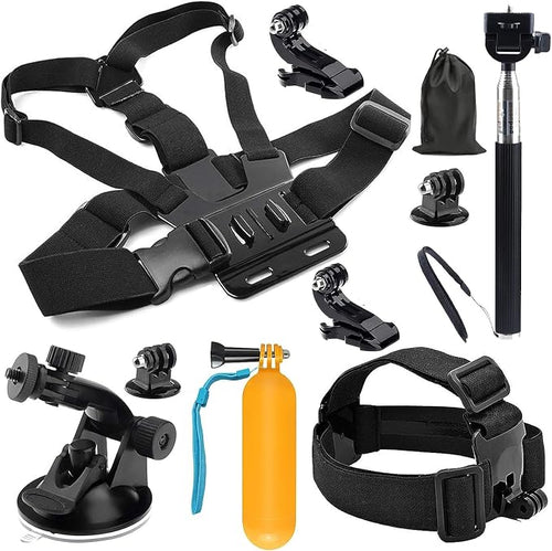 10-in-1 Accessory Kit for Hero13 12 11 10 9 8 7 6 5 4 3+ 3 Hero Session 5 Black AKASO EK7000 for Apeman SJ4000 5000 6000 for DBPOWER for AKASO,Action Camera Accessories for Insta360 Ace Pro 2 X5 by Unknown