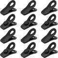 Chip Clips, Magnetic Bag Clips with Air Tight Seal for Food Storage, 12 Pack, Black by TACGEA