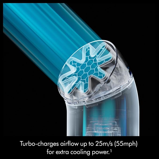 Dyson HushJet Mini 3-in-1 Bladeless Personal Fan (Stone/Blush) | Powerful, Quiet Evaporative Cooling | Handheld, Wearable & Desktop, 25 m/s Max airflow, 5 Speeds + Boost, 6 hr Runtime - Image 4