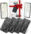 4 Pack Wallet Tracker Card (iOS and Android), 6-12 Years Battery Smart Card | Bluetooth Slim Tracing Card, Work with Apple Find My & Google Find Hub, Locator for Luggage, Passports, Keys, Backpack by NozlaID