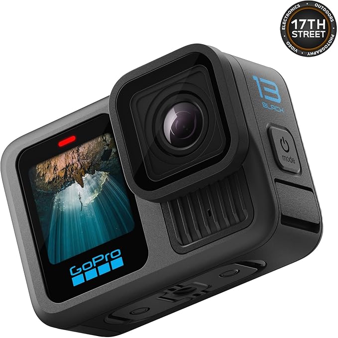 GoPro HERO13 Waterproof Action Camera (Black), 5.3K60 27MP, 50-in-1, Bundle | Includes Enduro Rechargeable Battery, Extension Arm Floating Handgrip, 64GB Microsd Card, 50-in-1 Camera Accessory Bundle Kit - Image 5