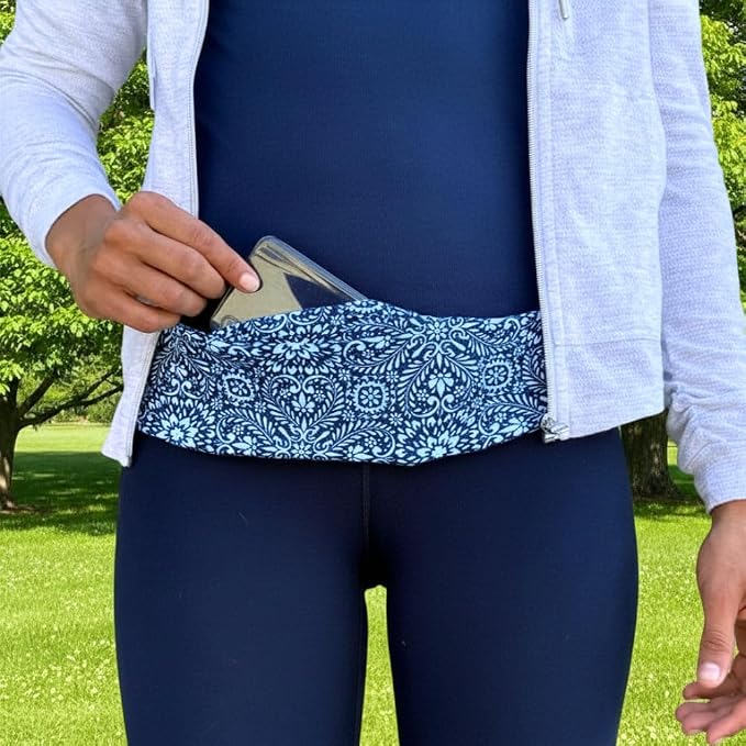 BANDI Plus Size Fanny Pack for Women – Travel-Ready Pocket Belt for Phone, Passport, Keys, Money, & Medical Devices (Pocketed Belt + Extender (28"-54"), Laurel) - Image 4