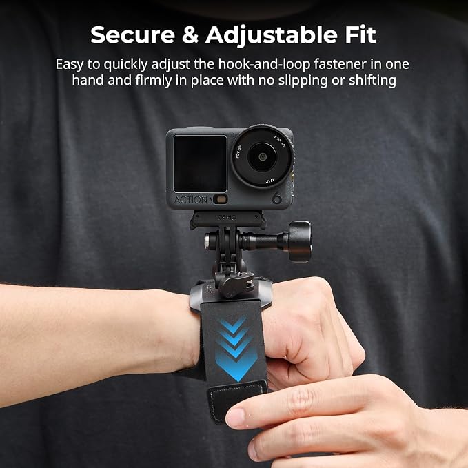 SMALLRIG Wrist Strap Mount for Action Cameras, with Ball Head | Adapter Base for DJI Osmo Nano/Action 6/5 Pro/4, for GoPro 13/12/11, for Insta360 X5/4/Ace Pro 2/Go Ultra, for AKASO - 5723 - Image 4
