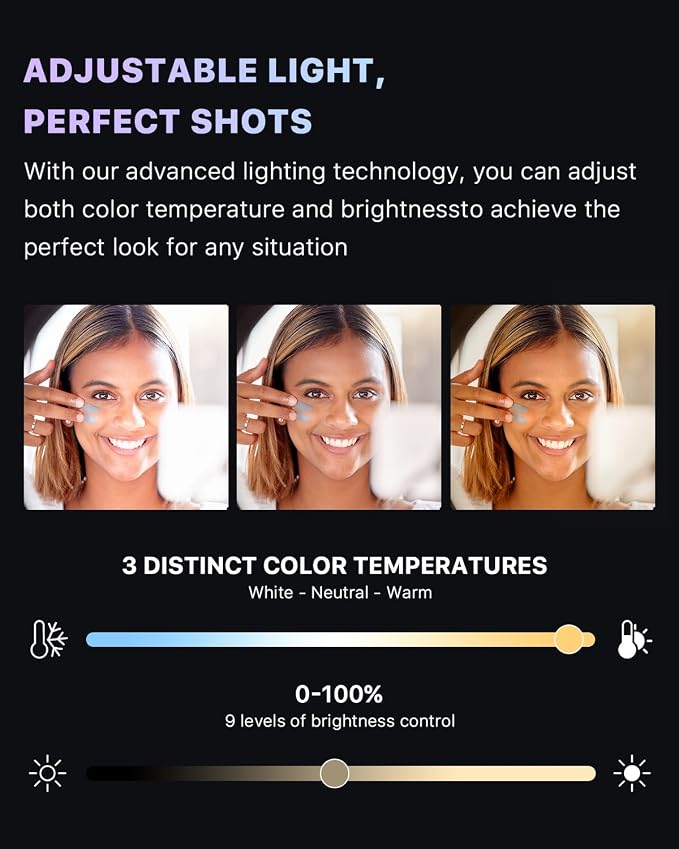 M MYBAT PRO Selfie Ring Light with 72" Tripod Stand - Extendable Selfie Stick with Light for Phone, Live Streaming, Makeup, Travel, Gaming, Video, Includes Phone Holder& USB-C Powered - Image 5