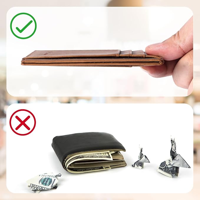 Chelmon Slim Wallet for Men, Minimalist Front Pocket RFID Blocking Credit Card Holder - Image 6