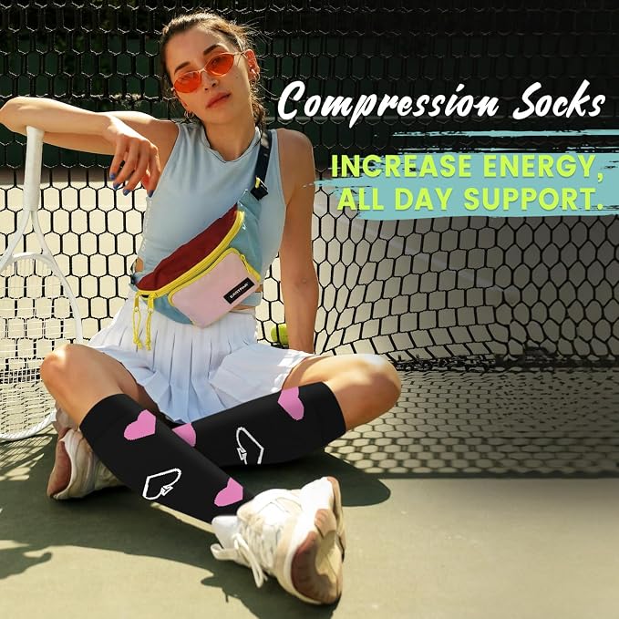 Copper Compression Socks 15-20 mmHg for Men & Women 8 Pairs – Circulation Support for Nurses, Travel, Running, Hiking, Soccer - Image 2