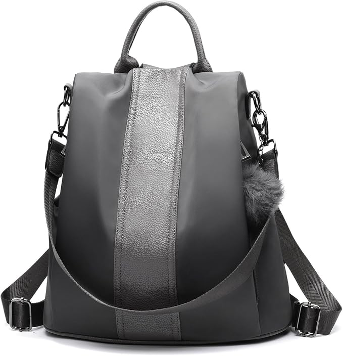 PINCNEL Women Backpack Purse Waterproof Nylon Anti-theft Rucksack Lightweight Shoulder Bag by PINCNEL