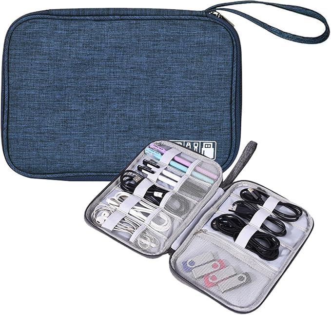 Organizer Case Small Electronic Devices USB Charger Accessories Mouse Phone Cable SD Power Bank Earphone by AYANICA