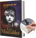 Real Paper Transfer Book Safe, Hollow with Secret Hidden Compartment, Key Lock, 8.7"×6"×2" (Les Miserables-Key) by PACOLO
