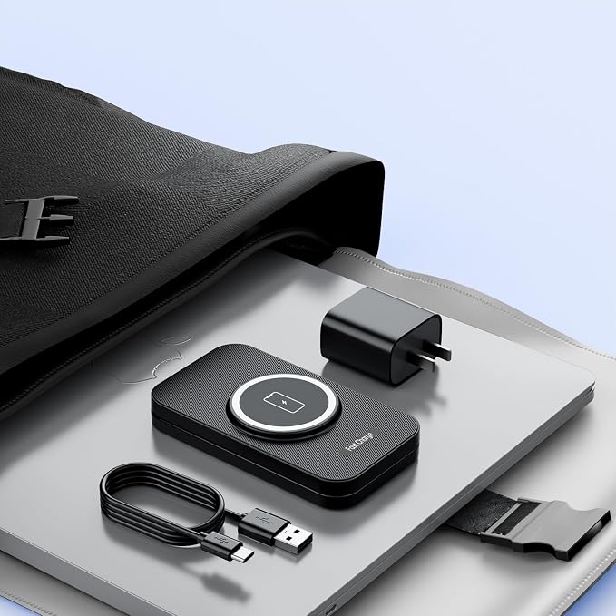 2026 Traveling Portable Wireless Mag-Safe Fast Charging Station | Magnetic 3 in 1 Charger for iPhone 17 16 15 14 13 12 Pro Max Plus,Apple Watch Series & Air pods 4 3 2 Pro-Gifts for Family - Image 8