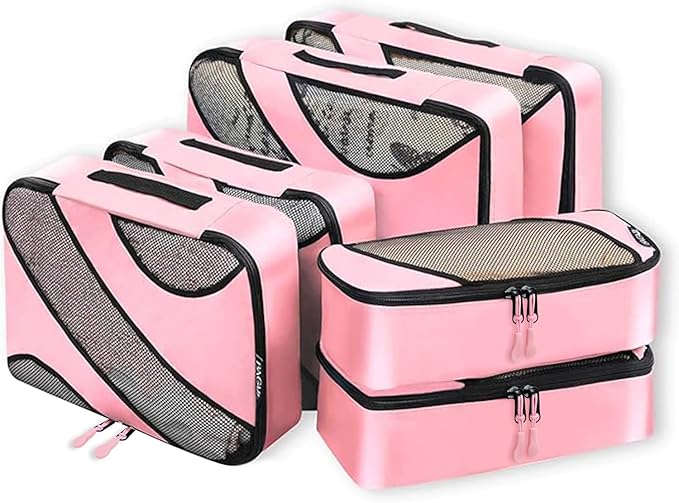 BAGAIL 6 Set Packing Cubes,Travel Luggage Packing Organizers by BAGAIL