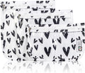 HIONXMGA Set of 3 Clear Travel Toiletry Bag, TSA Approved, Quart Size S/M/L | Clear Front Zipper Pouches Waterproof Cosmetics Bags for Women Kids Toiletries Baby Essentials Well-Organized Carry, Hearts by HIONXMGA