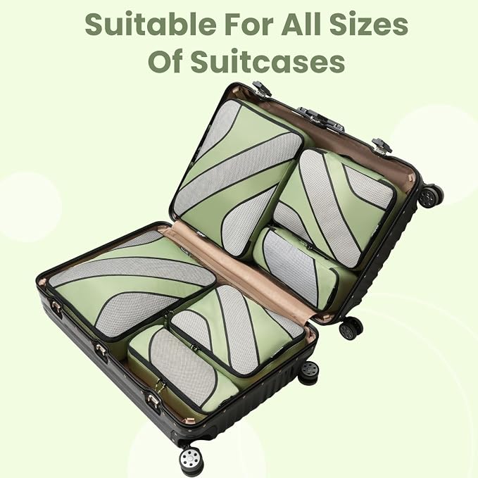 BAGAIL 6 Set Packing Cubes,Travel Luggage Packing Organizers - Image 7