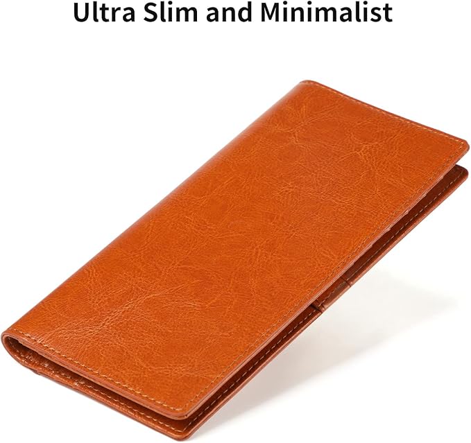 Ultra Slim Thin Leather Women Wallet RFID Blocking Credit Card Holder Bifold Long Ladies Billfold - Image 7