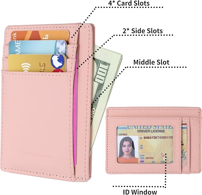 Chelmon Slim Wallet for Men, Minimalist Front Pocket RFID Blocking Credit Card Holder - Image 2