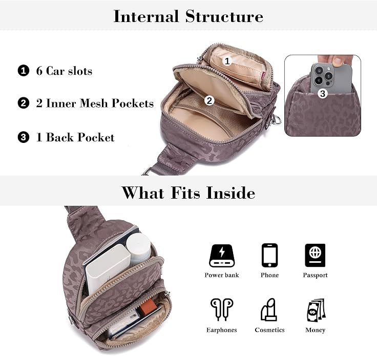 NEICOA Small Anti Theft Crossbody Bags for Women Lightweight RFID Sling Bag | Nylon Travel Purse for Daily Casual Use - Image 6