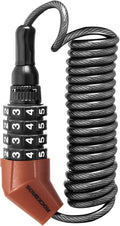 ROCKBROS Motorcycle Helmet Lock Combination 4 Digit Lightweight Cable | 0.18" Thick Anti-Cut Steel, Extends to 60", 100g Ultra-Light, PVC Coating Scratch-Free, for Helmet/Wheel/Stroller/Luggage by ROCKBROS