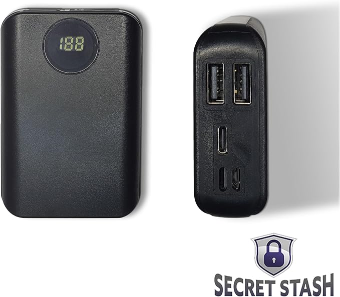 Secret Stash Portable USB Charger Diversion Safe - Money Hiding Gadgets Secret storage Safe Containers, Hidden Compartment Items Money Hider for Travel Hiding Places for Valuables Containers Traveling - Image 7