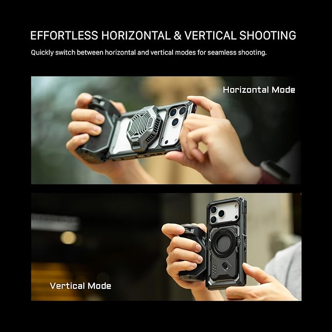 Tilta Khronos Case Compatible with iPhone 17 Pro Max - Black | Snap in Design | Locking Clamp for Secure Mounting | Passthrough Power | Works with Focus Handles, Cooling Modules, Filters - Image 3