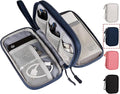 CAOODKDK Electronic Organizer Travel Cable Accessories Bag, Electronic Organizer Case, Electronic Accessories Organizer Bag for Power Bank, Charging Cords, USB Cable, Earphones (Navy Blue) by Unknown